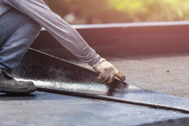 Professional Exterior Waterproofing technician working in Sunfield, MI